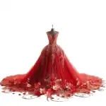 Embroidered Wedding Dress